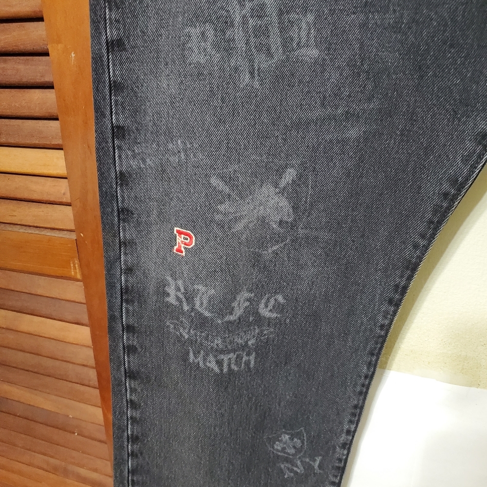 Polo Ralph Lauren RL Tigers Varsity P Graffiti Classic Fit Jeans - Picture 4 of 15